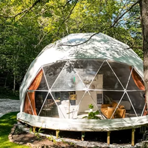 Outdoor Prefabricated Geodesic Dome Glamping Tent for Camping