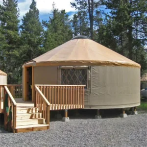Outdoor QT Model 006 Four-Season Yurt Camping Tent Farmhouse Thickened Canvas Waterproof >3000mm Warm-Keeping Windproof