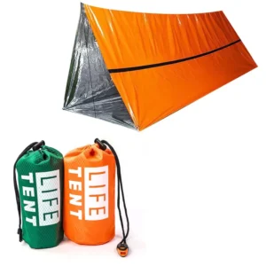 Outdoor Reflective Tube Tent Waterproof Thermal Camping Shelter Compact Emergency Sleeping Tent