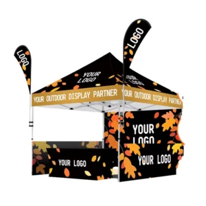 Outdoor Reinforced Thickened Folding Advertising Tent with Digital Printing Logo Aluminum Frame for Exhibition Use