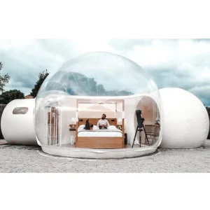Outdoor Restaurant Single Tunnel Clear Inflatable Transparent Bubble Dome Camping Tent