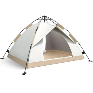 Outdoor Solid Color Polyester Oxford Four season One Bedroom Camping Tent Galvanized Steel Pipe Folding Waterproof Quick
