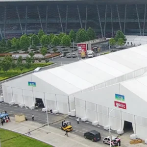 Outdoor Sports Auto Show Trade Show 8m PVC Marquee Heavy Duty Single Layer Metal Frame Big Events Exhibition Tent with Logo