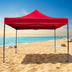 Outdoor Sports Pop Up Tent Lightweight Waterproof Steel Frame Polyester Oxford Fabric Red Blue Sizes 2x2m 3x3m 3x6m
