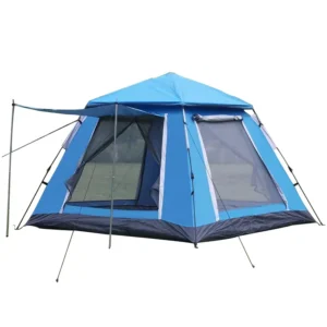 Outdoor Spring-Loaded Automatic Double-Layer Tent for 4-5 People Waterproof 1000-1500mm All-Season Mountain Camping Factory