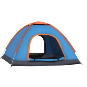 Outdoor Square 3-4 Person Fully Automatic Four-Season Windproof Camping Tent Thickened Rainproof Quick-Open