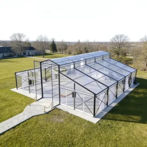 Outdoor Square Event Clear PVC Transparent Aluminum Marquee for Large-Scale Wedding Ceremony