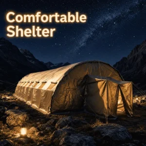Outdoor Storage Fire Retardant Custom Size Large Space Shelter Wind Resistant Reinforced Frame UV Protection Arched Tent Single