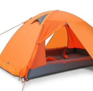 Outdoor Tent Camping Camping Tent with Double layer Aluminum Poles for Two People Rainproof Travel Camping Supplies