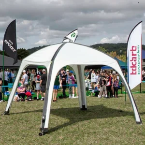 Outdoor Tent Waterproof Sun Shelter Camping Race Event Inflatable Pipe Tent with Air Pump