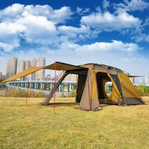 Outdoor Tent for 3-4 People One Room One Hall Double-layer Rainproof