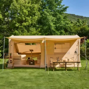 Outdoor Tents House Thickened Luxury Sun and Rain protection Woolf 12 Sqm Glamping Air Inflatable Camping Tent for Sale