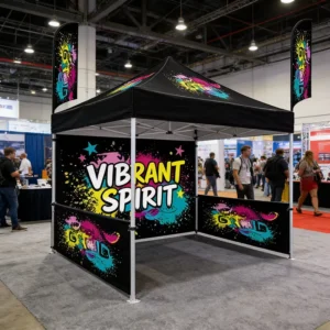 Outdoor Trade Festival Marketing 10×10 Advertising Custom Trade Show Foldable Pop up Tent Exhibitions Promotions Display