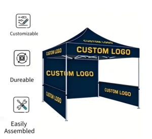 Outdoor Trade Show Advertising Tent Polyester Printed Pop-Up Canopy Tent