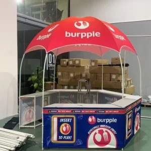 Outdoor Trade Show Table Canopy Tent with Custom Logo for Food and Drink Service
