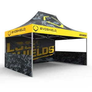 Outdoor Trade Show Tent Custom Logo Printed 3×3 Folding Canopy Stretch Tent