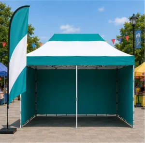 Outdoor Trade Show Tent Large Luxury Oxford Fabric White Commercial Warehouse Tent for Exhibition Tradeshow Giveaways Aluminum