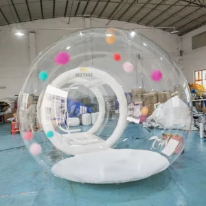Outdoor Transparent Giant Igloo Air Dome Inflatable Bubble Balloon Tent With Tunnel for Party