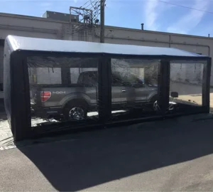 Outdoor Transparent Inflatable Air-Sealed Car Cover Bubble Tent Garage