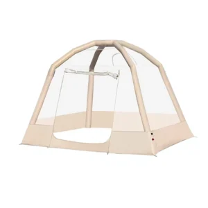 Outdoor Transparent Inflatable Tent Oxford Fabric Four-Season Quick-Opening Waterproof Windproof Warm Camping 3.3×3.3m 2000mm