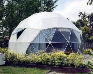 Outdoor Transparent PVC Geodesic Dome Tent for Exhibition, Glamping, Events and Parties, Fireproof and Waterproof, All Seasons
