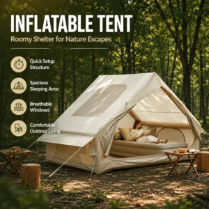 Outdoor Travel PVC Fabric Inflatable Tent for Adventure