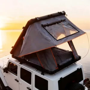 Outdoor Triangle Roof Tent, Aluminum Alloy Hard Top, Fully Automatic, Four-Season Waterproof, 2000-3000mm, Single Layer