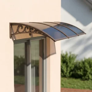 Outdoor UPVC Window Awning Waterproof Rain Canopy UV Protection Door Shelter