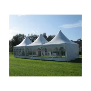 Outdoor UV Protection Beach Gazebo Marquee Party Event Tent, 5x5m / 8x8m, White Wedding Pagoda Expansion Tent