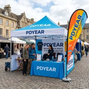 Outdoor UV-Resistant 10×20 Pop-Up Canopy Tent with Sidewalls for Parties and Events
