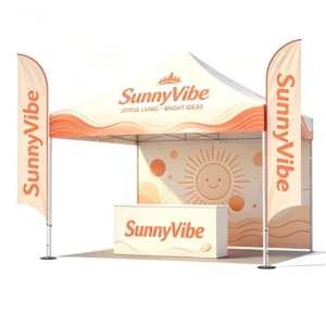 Outdoor Use Digital Printing Aluminum 3×3 Waterproof Portable Trade Show Tent Custom Logo Tradeshow Giveaways