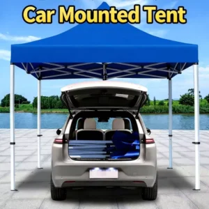 Outdoor Vehicle mounted Simple Thickened Rain shielding Folding Tent Stainless Steel Frame Sunshade Canopy for Car Street