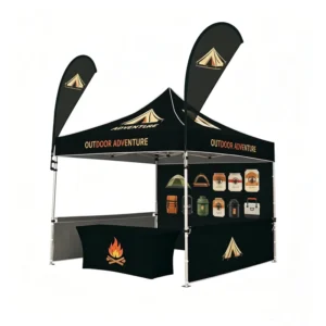 Outdoor Vendor Tent with Heavy Duty Frame for Market Stall and Party Events
