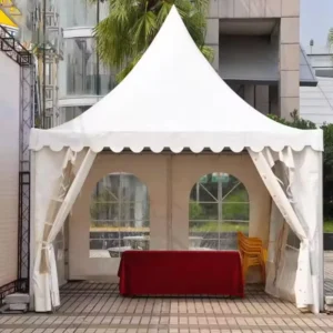Outdoor Waterproof 3m 4m 5m 6m Pagoda Party Tent Heavy duty Aluminum Frame Gazebo for Commercial Events and Trade Exhibitions
