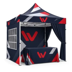Outdoor Waterproof Advertising Tent, 10x10ft, Heavy-Duty Aluminum Frame, Custom Printed for Trade Shows