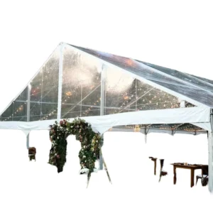 Outdoor Waterproof Fire-Retardant Transparent PVC Clear-Top Aluminum Tent for Wedding Events