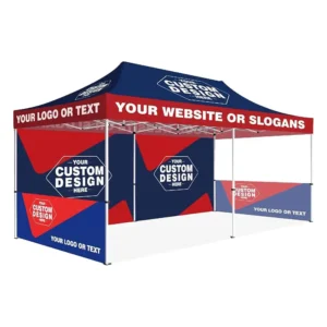 Outdoor Waterproof Folding Aluminum 10x10ft Canopy Tent Trade Show Event Marquee Gazebo Pop-Up Custom Printed Tent