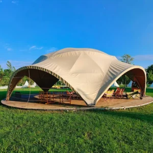 Outdoor Waterproof Glamping Party Dome Canopy Hotel Tent, Petal Dome Design
