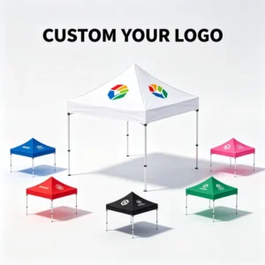 Outdoor Waterproof Heavy Duty Canopy Tent Powder Coated Steel Frame Custom Logo Printed Sports Exhibition Trade Show Event