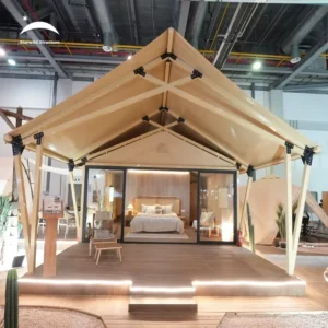 Outdoor Waterproof Luxury Hotel Tent Lodge Resort Sustainable PVDF Glamping Safari Tent House
