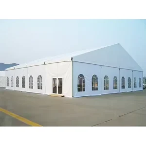 Custom Aluminum Marquee Tent for Outdoor Wedding Parties, 100/300/500-Person Capacity, Transparent PVC