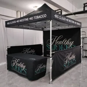 Outdoor Waterproof Portable Folding Canopy Tent Custom Printed for Events 10×20 10×10 Pink