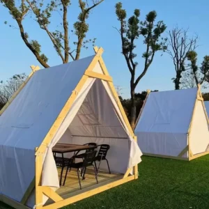 Outdoor Waterproof Small Triangle Glamping Camping Tent for Hotels and Parties