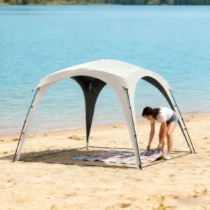 Outdoor Windproof Dome Awning Camping Tent Sand Sunshade Garden Camping Terrace Sunshade Tent