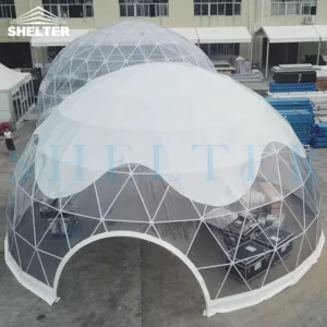 Outdoor Windproof Heatproof Event Dome Tent 12-15 Diameter Yoga Dome