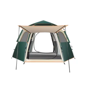 Outdoor Yurt Circus Tent, Large Straight-Bracing Type, Rain- and Sun-Proof, for Campsites or Star Anise
