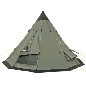 OutdoorTent 4 Person Camping Complete Teepee Ultralight Pyramid Tent for Adults Waterproof