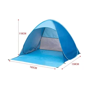 Outdoors Portable Fishing Hiking Automatic Camping Tent Sunshade Pop up Cabana Beach Tent for Kids and Adults