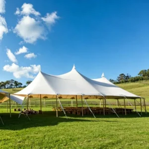 Oval Sailcloth Party Tent Heavy Duty Waterproof Translucent Wooden Pole for Outdoor Luxury Wedding Event Celebration