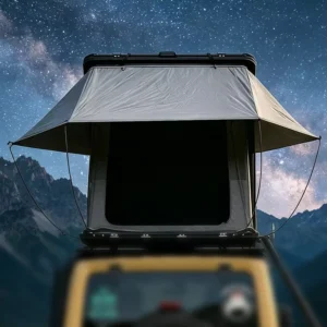 Overland 2 Person Retractable Aluminum Hard Shell Rooftop Camping Tent for Pickup Truck